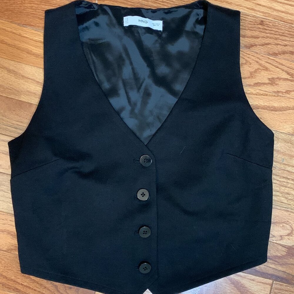 Mango Black Vest size Small